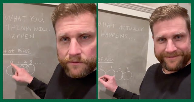 A dad has a great way to show how you change after you become a parent.